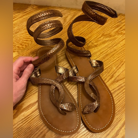 CB Fusion Metallic Copper Sandals EUC - Picture 3 of 4